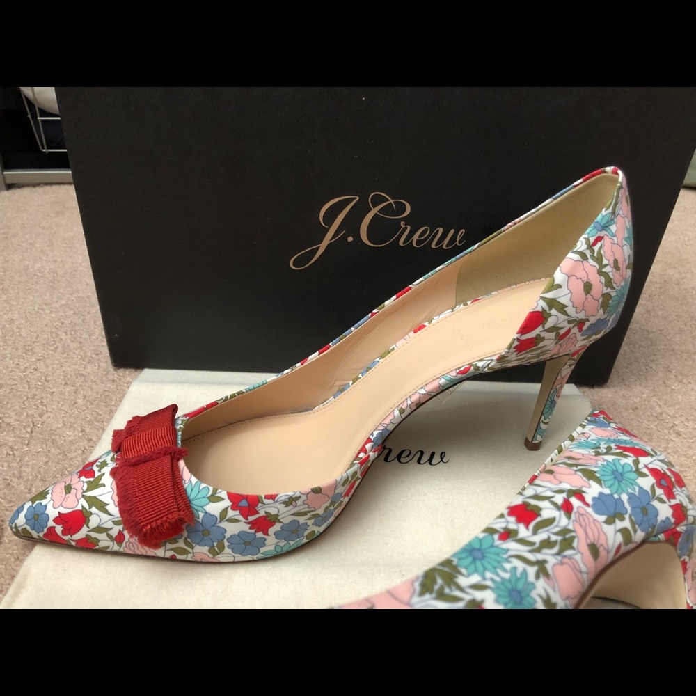 NIB J.Crew Colette D’orsay Liberty Print  - sz 10